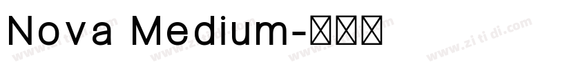 Nova Medium字体转换